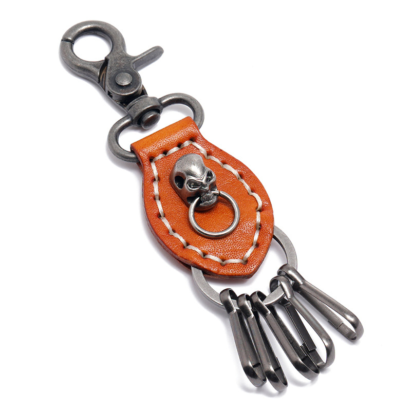 Men Accessories Pk - Jessingshow Leather KeyChain High-Grade Hand Woven