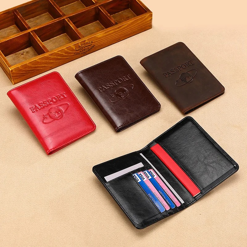 Unisex Genuine Leather Passpor - Men'S Accessories Wallet 评论和价格