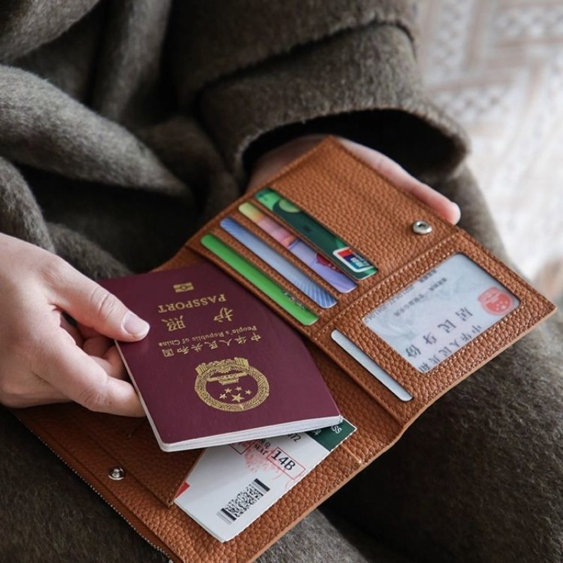 Leather Passport Holder Covers - Men'S Accessories Wallet 评论和价格