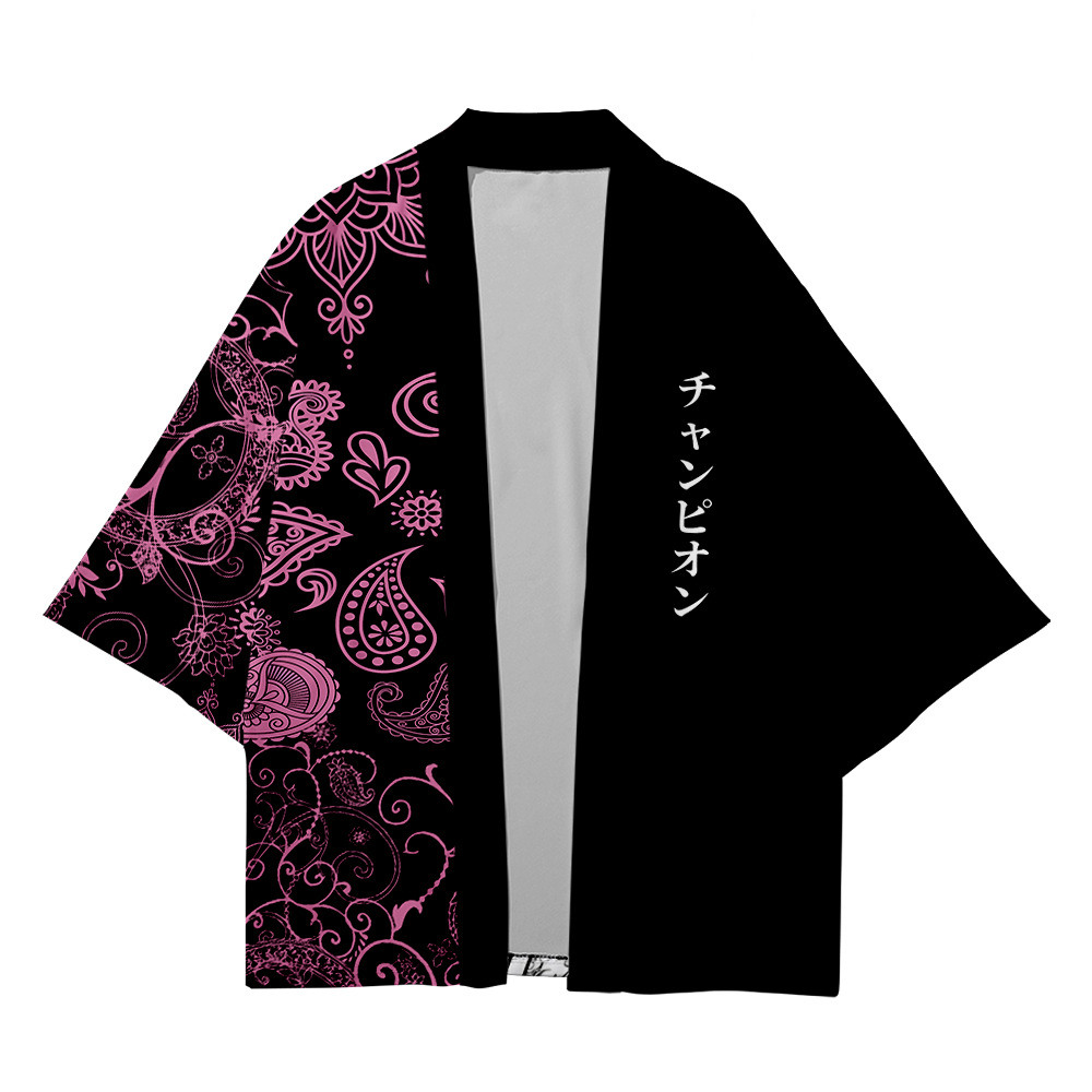Two-piece Suit Anime Flower Ja - Men'S Kimono Accessories 评论和价格