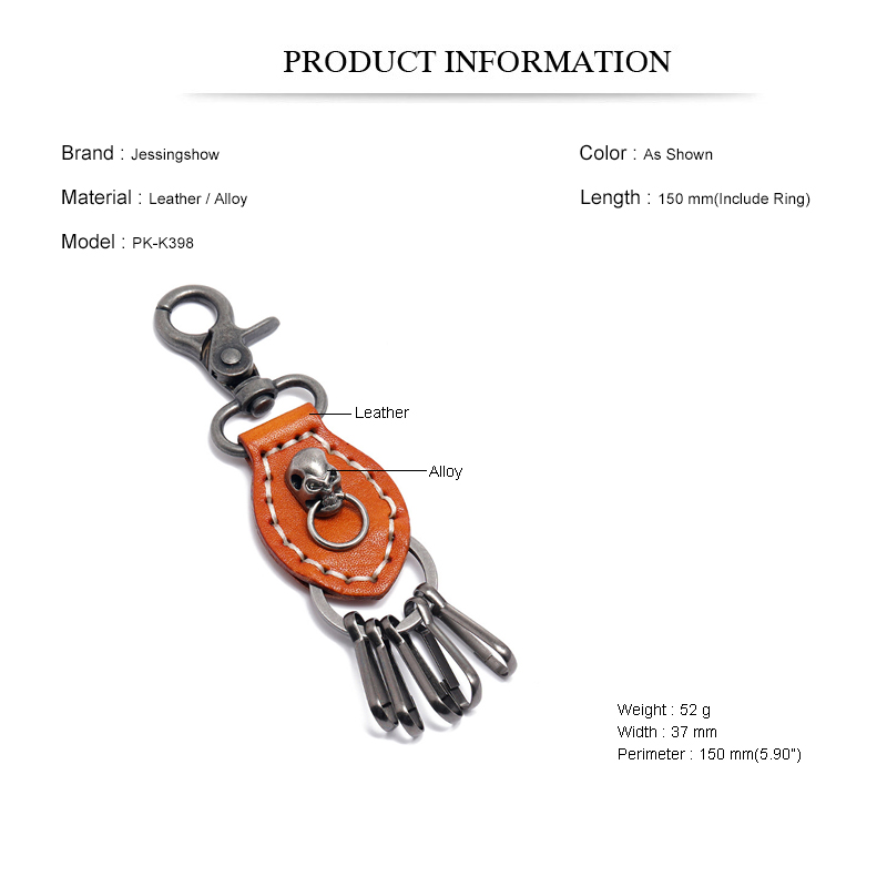 Jessingshow Leather KeyChain H - Men Accessories Pk 评论和价格