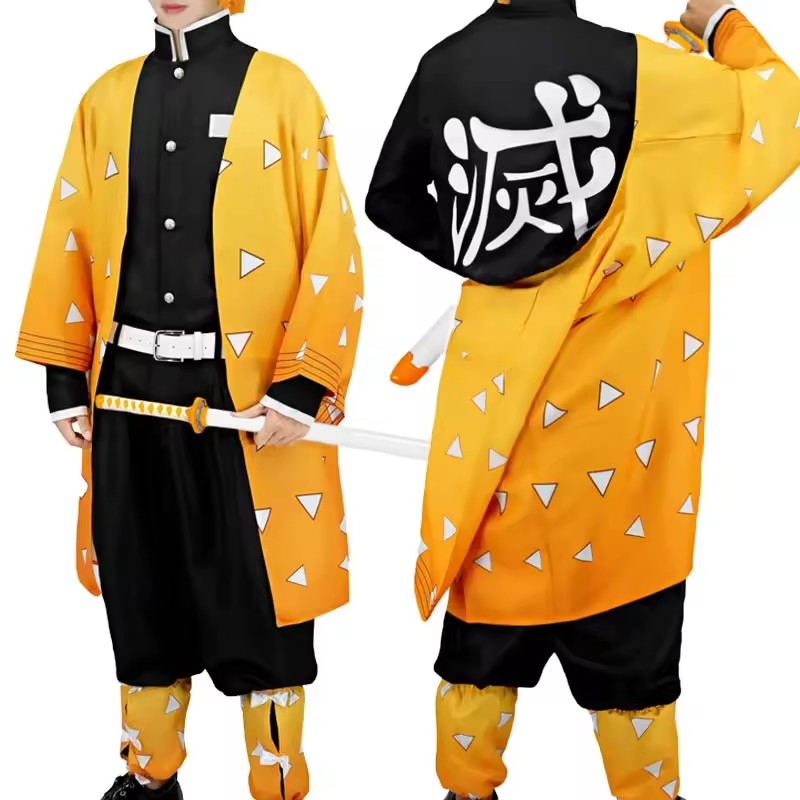 Anime Agatsuma Zenitsu Cosplay - Men'S Kimono Accessories 评论和价格