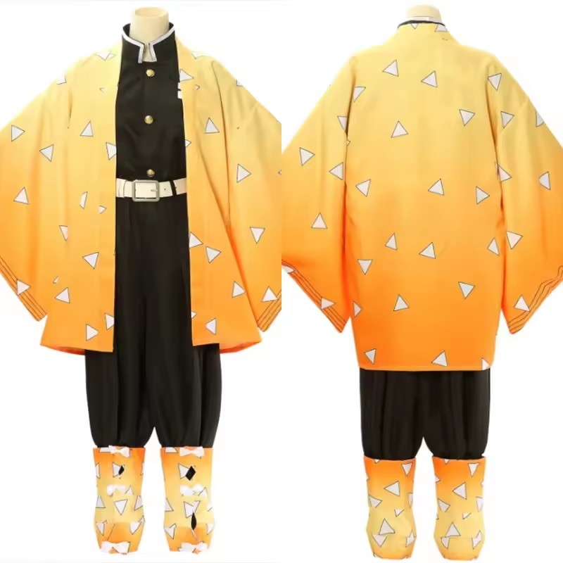 Anime Agatsuma Zenitsu Cosplay - Men'S Kimono Accessories 评论和价格