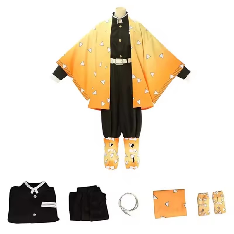 Anime Agatsuma Zenitsu Cosplay - Men'S Kimono Accessories 评论和价格