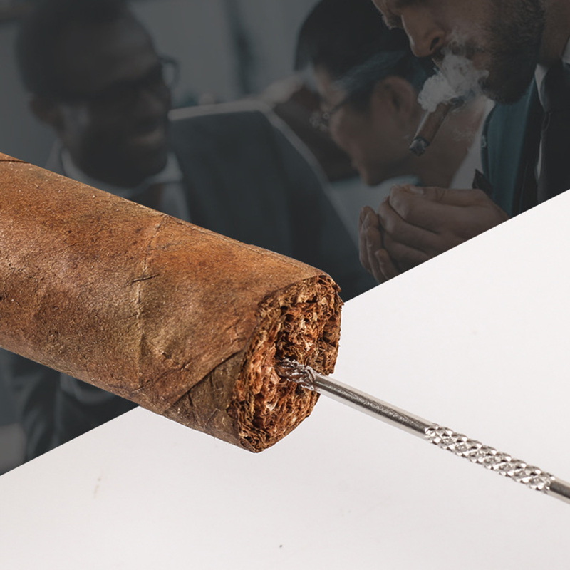 Premium Stainless Steel Cigar  - Men Accessories Drawing 评论和价格