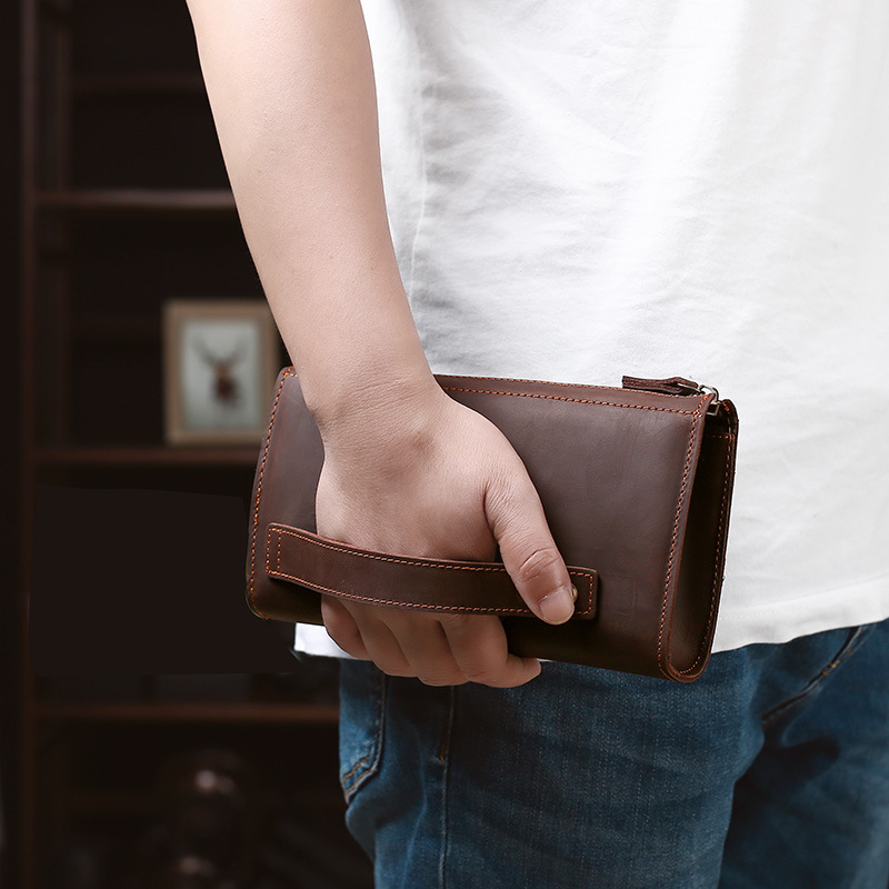 Men's Clutches Long Handbag Bu - Men'S Accessories Wallet 评论和价格