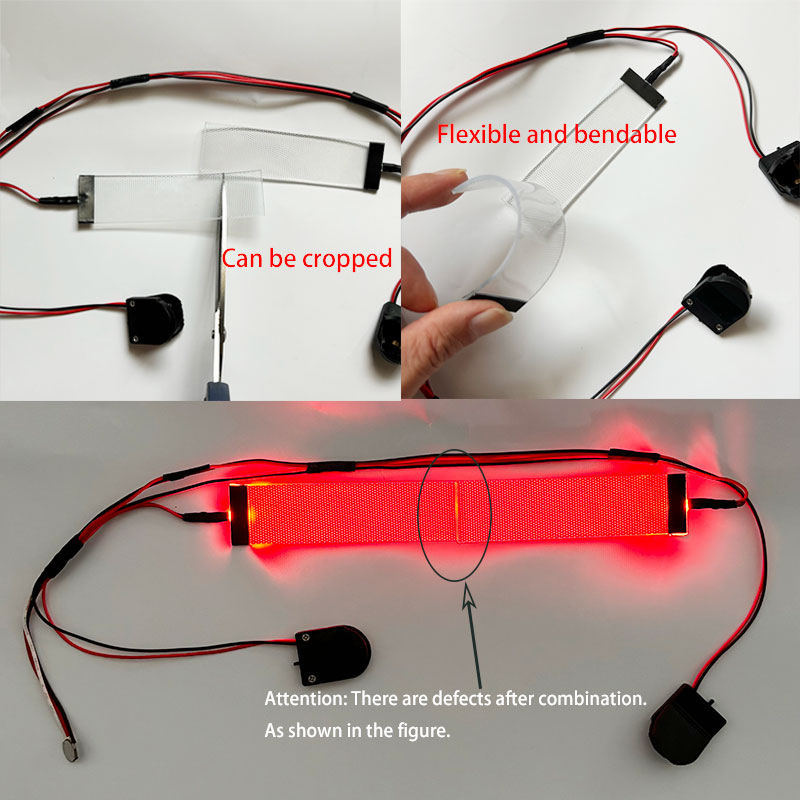 Red Flexible Bendable DIY LED  - X Men Accessories 评论和价格