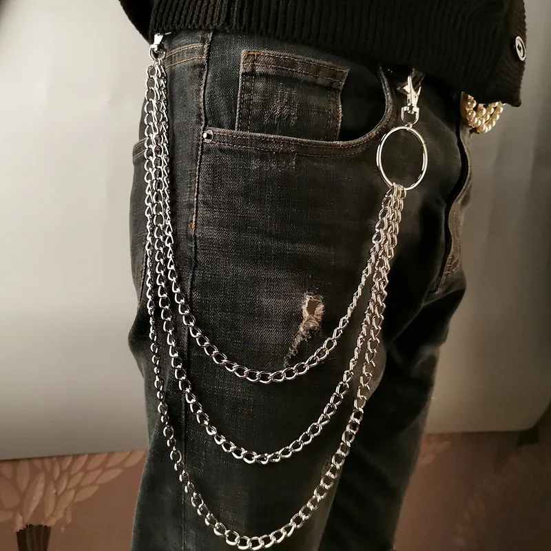 Layer Metal Belt Chain Punk Ho - Men'S Accessories Wallet 评论和价格