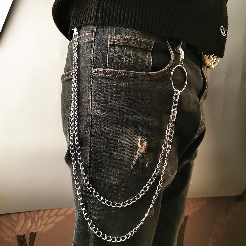 Layer Metal Belt Chain Punk Ho - Men'S Accessories Wallet 评论和价格