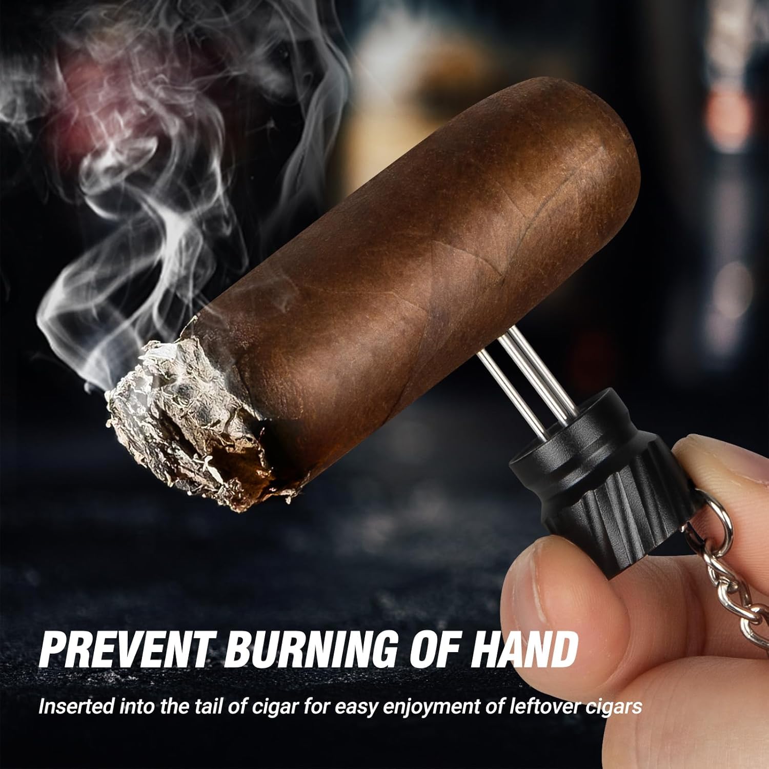 Cigar Punch Cutter, 2-in-1 Cig - Men Accessories Drawing 评论和价格