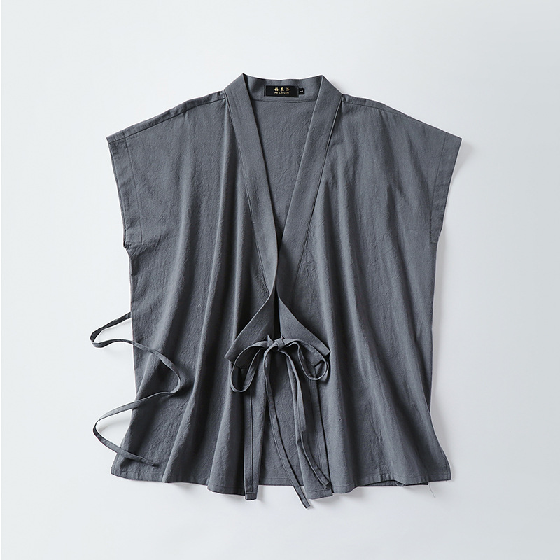 Chinese Men's Cotton Linen Tan - Men'S Kimono Accessories 评论和价格