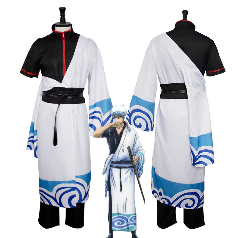 Anime Gintama Cosplay Costume  - Men'S Kimono Accessories 评论和价格