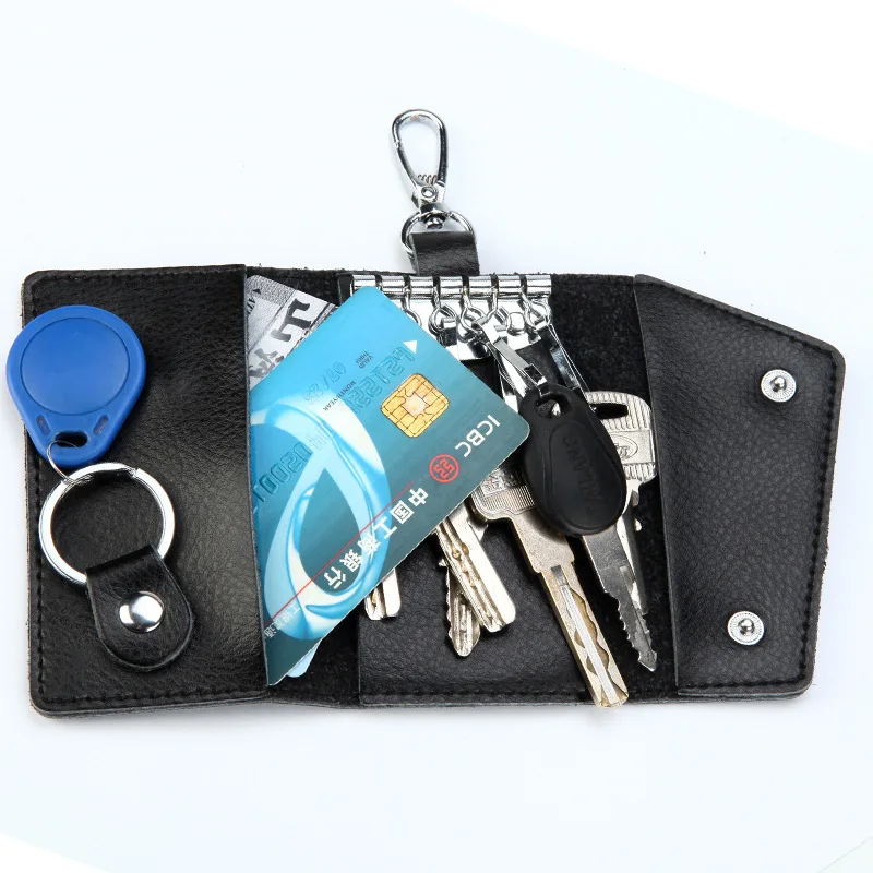 Genuine Leather Keychain Men K - Men'S Accessories Wallet 评论和价格