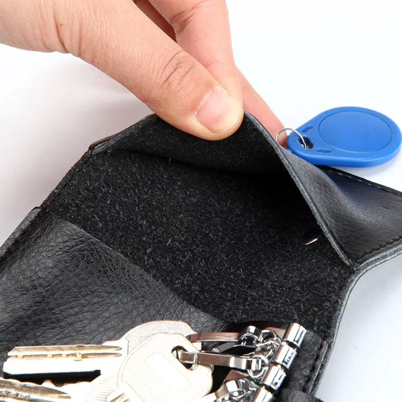 Genuine Leather Keychain Men K - Men'S Accessories Wallet 评论和价格