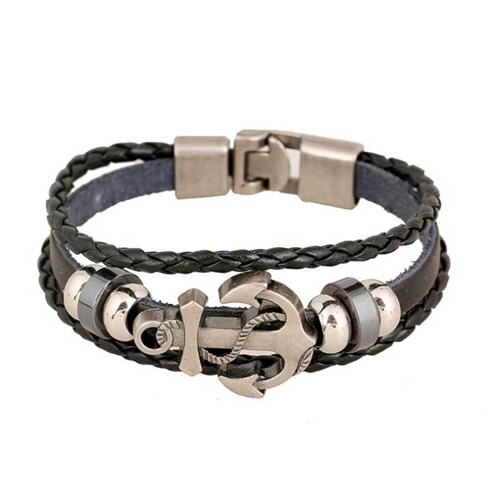 Multi Layered Vintage Leather  - Men Accessories Pk 评论和价格